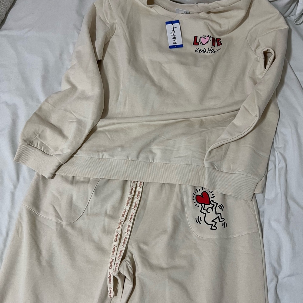 Women's Cream Pajama Set